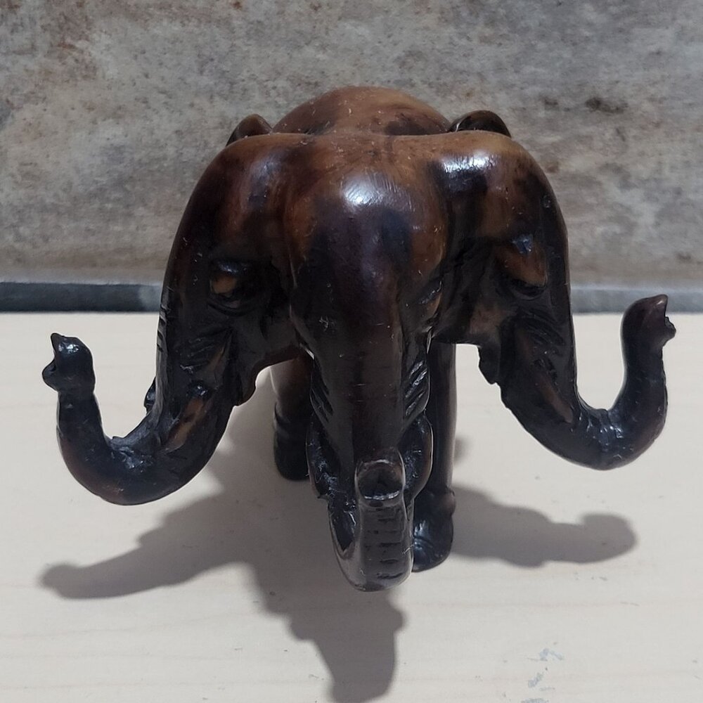 Three Headed God King Elephant Airavata Erawan Wood Carved Sculpture